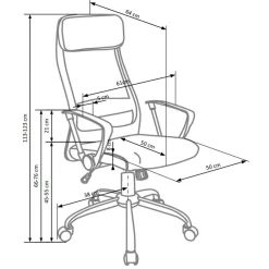 Garnero Arredamenti Sedia da ufficio design moderno in tessuto grigio Freemont Clearance