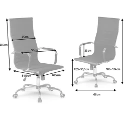 Garnero Arredamenti Sedia da ufficio design moderno con ruote nera Ergoflex Discount