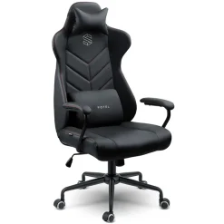 Garnero Arredamenti Sedia da ufficio ecopelle design moderno con ruote nero Ergosupport Online