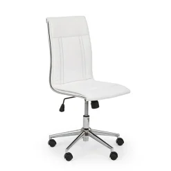 Garnero Arredamenti Sedia da ufficio regolabile in ecopelle Odino Bianco Sale
