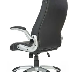 Garnero Arredamenti Sedia gaming da ufficio con ruote e braccioli nero bianco Mito Best