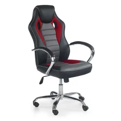 Garnero Arredamenti Sedia gaming da ufficio con braccioli nero rosso grigio Lexus Hot
