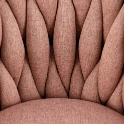 Garnero Arredamenti Sedia moderna con ruote regolabile in tessuto nero Monie Rosa Discount