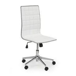 Garnero Arredamenti Sedia moderna da ufficio regolabile in ecopelle Edipo Bianco Sale