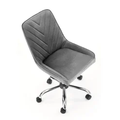 Garnero Arredamenti Sedia per scrivania ragazzi in velluto Randy Grigio Outlet