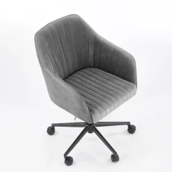 Garnero Arredamenti Sedia per scrivania ragazzi in velluto Marengo Grigio Outlet