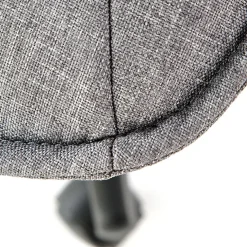 Garnero Arredamenti Sedia ufficio con ruote in tessuto grigio Caietana Discount