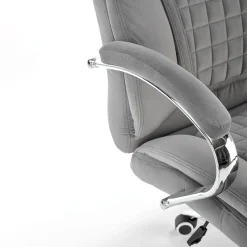 Garnero Arredamenti Sedia ufficio con ruote regolabile in velluto grigio Argor Hot