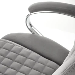 Garnero Arredamenti Sedia ufficio con ruote regolabile in velluto grigio Argor Hot