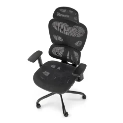 Garnero Arredamenti Sedia ufficio con ruote regolabile in tessuto nero Ferarra Sale