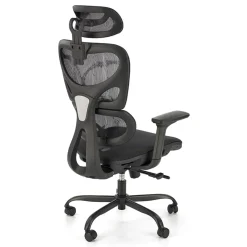 Garnero Arredamenti Sedia ufficio con ruote regolabile in tessuto nero Ferarra Sale