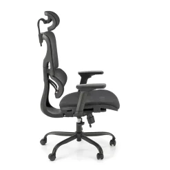 Garnero Arredamenti Sedia ufficio con ruote regolabile in tessuto nero Ferarra Sale