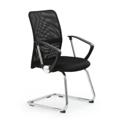 Garnero Arredamenti Sedia ufficio moderna con braccioli in tessuto nera Juno Discount