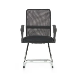 Garnero Arredamenti Sedia ufficio moderna con braccioli in tessuto nera Juno Discount