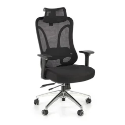 Garnero Arredamenti Sedia ufficio regolabile con braccioli in tessuto nero Arcuri Outlet