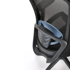 Garnero Arredamenti Sedia ufficio regolabile con braccioli in tessuto nero Arcuri Outlet