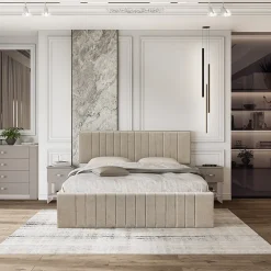 Garnero Arredamenti Set 2 comodini moderni 40x59h cm 1 cassetto  beige Emporio Best