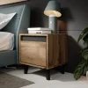 Garnero Arredamenti Set 2 comodini 40x45h cm design moderni rovere rustico Salisburgo Hot