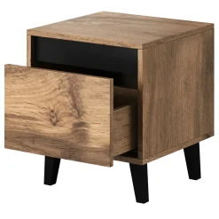 Garnero Arredamenti Set 2 comodini 40x45h cm design moderni rovere rustico Salisburgo Hot