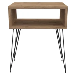 Garnero Arredamenti Set 2 comodini 45x59h cm moderni design industrial Jamar Rovere