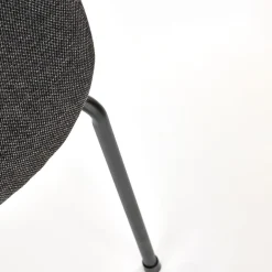 Garnero Arredamenti Set 2 sedie da sala moderne in tessuto rovere grigio scuro Dorotea Outlet