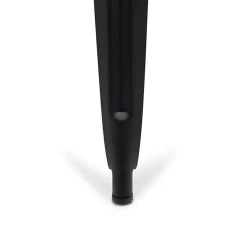 Garnero Arredamenti Set 2 sedie in metallo impilabili opaco Lix Nero