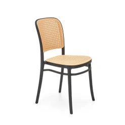 Garnero Arredamenti Set 4 sedie in rattan moderne naturale nero Milly Sale