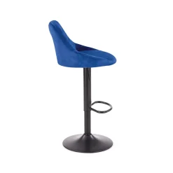 Garnero Arredamenti Set 2 sgabelli alti da bar regolabili in tessuto blu Orla Online