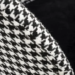 Garnero Arredamenti Set 2 sgabelli alti moderni in velluto nero bianco oro Tauret Hot