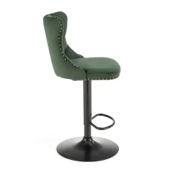 Garnero Arredamenti Set 2 sgabelli alti regolabili in velluto verde scuro Himeko Sale