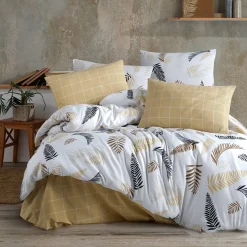 Garnero Arredamenti Set copripiumino matrimoniale e federe 220x240cm beige Ingrid Sale