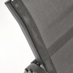 Garnero Arredamenti Set giardino relax 75x45cm 2 sedie divano e tavolino acciaio grigio Eden Best