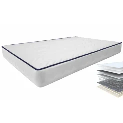 Garnero Arredamenti Set materasso una piazza e mezza con rete 120x190cm Elisir Gihome® Discount