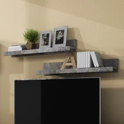 Garnero Arredamenti Set pensili 90x15h cm da parete Frisk Ossido New