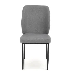 Garnero Arredamenti Set tavolo 110/170cm + 4 sedie imbottite grigio nero Albani Best