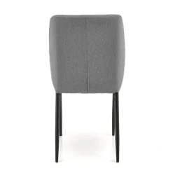 Garnero Arredamenti Set tavolo 110/170cm + 4 sedie imbottite grigio nero Albani Best