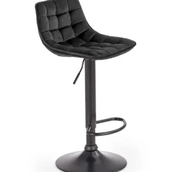 Garnero Arredamenti Sgabello imbottito regolabile in velluto Fost Nero Sale