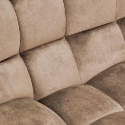 Garnero Arredamenti Sgabello imbottito regolabile in velluto nero Fost Beige Outlet