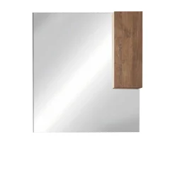 Garnero Arredamenti Specchiera 120x110cm bagno con led e pensile rovere Alvarez Noce Online