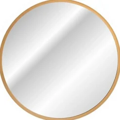 Garnero Arredamenti Specchio da parete retroilluminato 80x80cm dorato Goldy