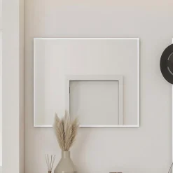 Garnero Arredamenti Specchio ingresso da parete 92x77cm bianco Accent Bianco Opaco
