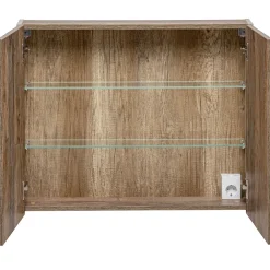 Garnero Arredamenti Specchio mobile contenitore 80x65cm grigio Serif New