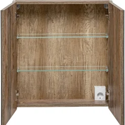 Garnero Arredamenti Specchio mobile contenitore 60x65cm grigio Serif New