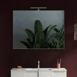 Garnero Arredamenti Specchio 100x75cm moderno con un LED vetro Premier Online