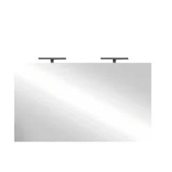 Garnero Arredamenti Specchio 120x75cm moderno con due LED vetro Premier Outlet