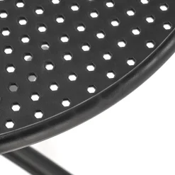 Garnero Arredamenti Tavolino da giardino rotondo polipropilene 60cm Ondina Nero