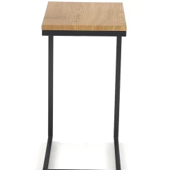 Garnero Arredamenti Tavolino da salotto design 40x30cm rovere miele acciaio Radom Outlet