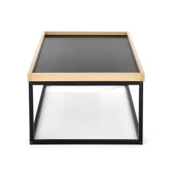 Garnero Arredamenti Tavolino da salotto industrial 100x60cm rovere nero Tammy Discount