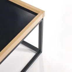 Garnero Arredamenti Tavolino da salotto industrial 100x60cm rovere nero Tammy Discount