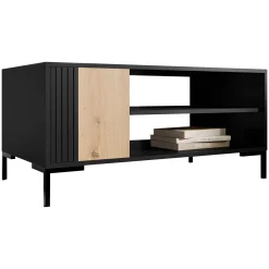 Garnero Arredamenti Tavolino soggiorno 100x55cm rovere nero Duble Online